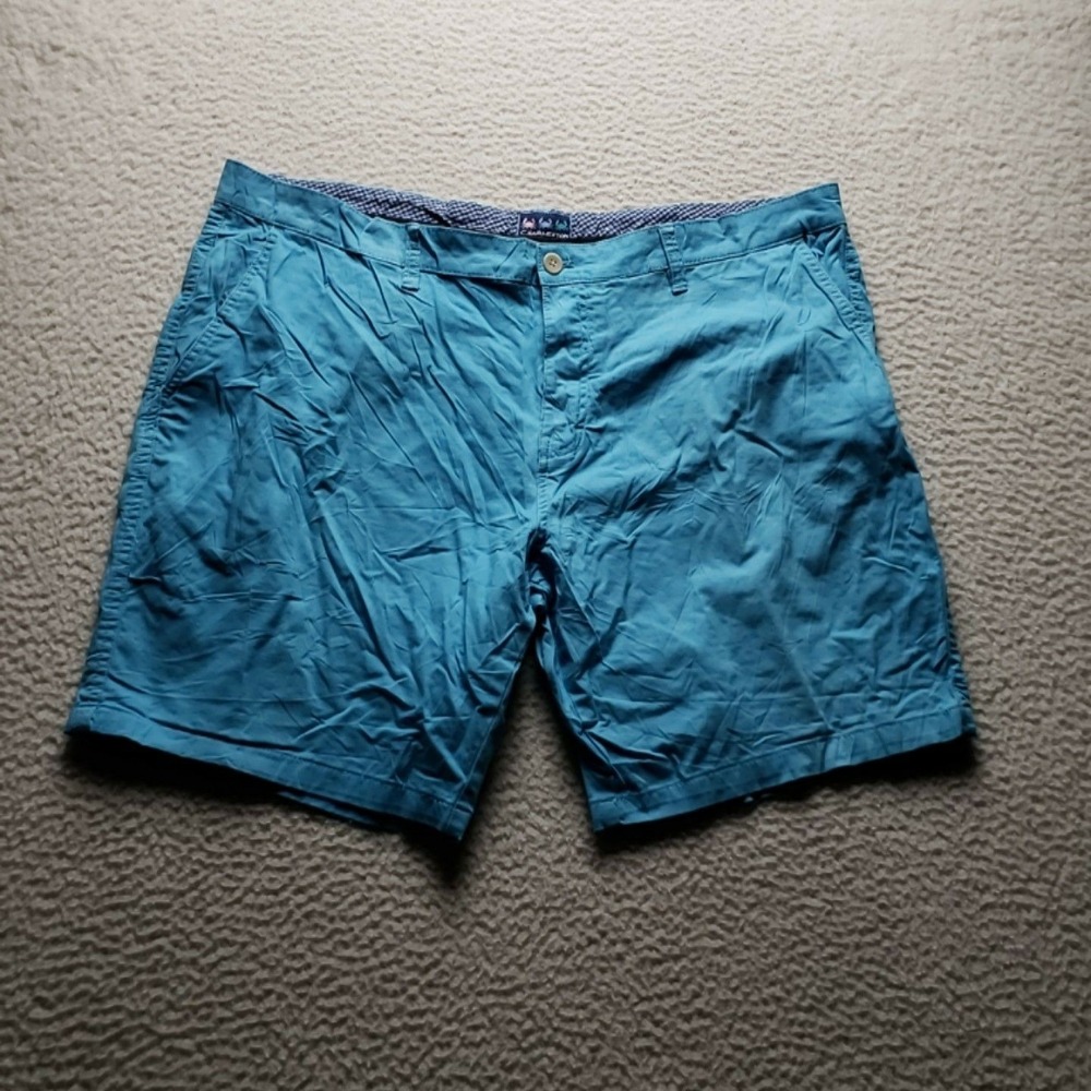 Charleston Threads Shorts Mens 42 Blue Cotton Spandex Chino 9 Inseam Casual